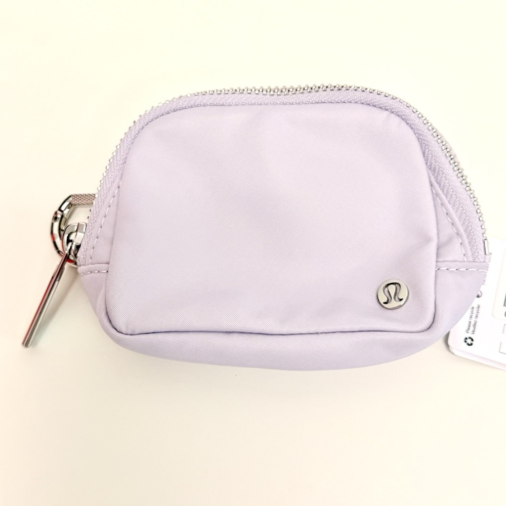 NWT Lululemon Everywhere Belt Bag Nano Keychain Pouch Faint Lavender/Silver